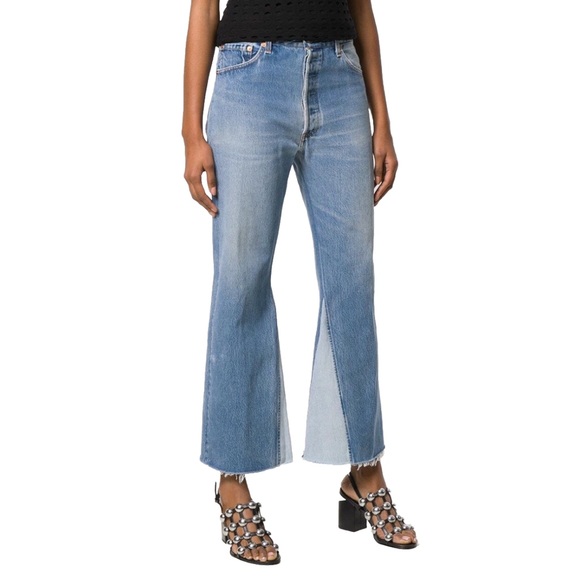 Crop Flare Jeans Redone High Rise Crop High Rise Redone Leandra